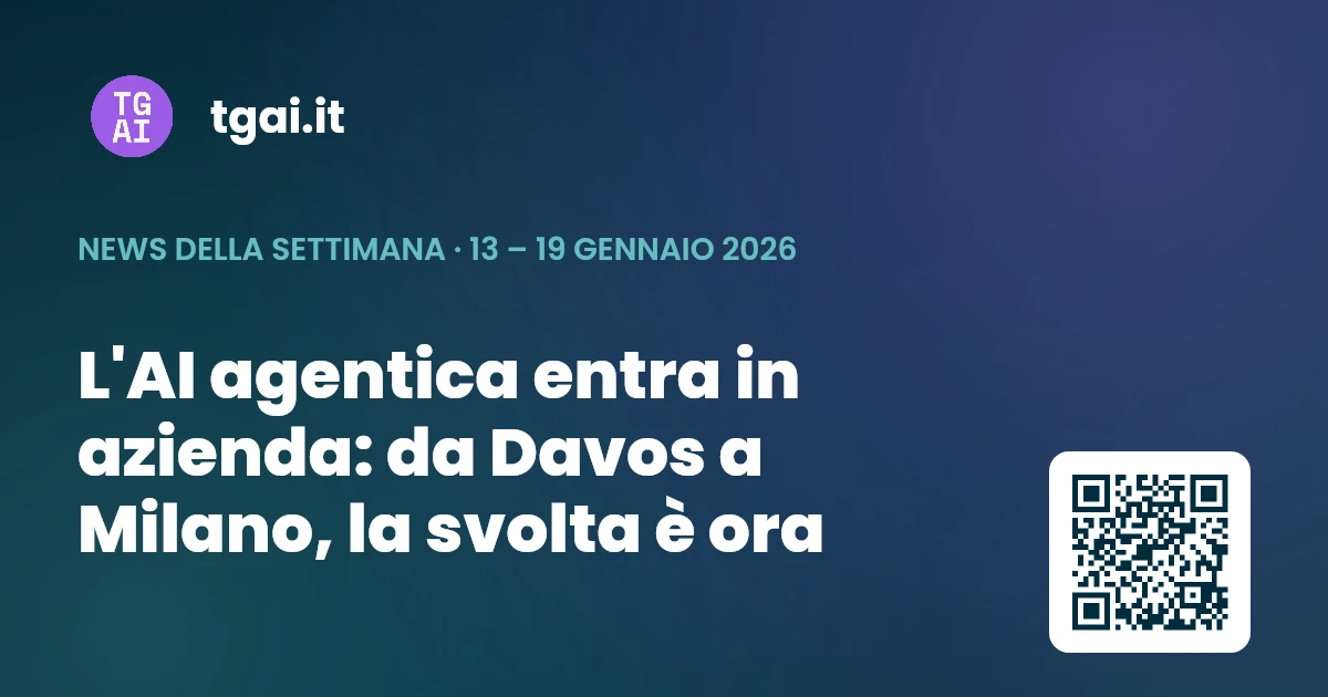 Settimana 13 – 19 gennaio 2026