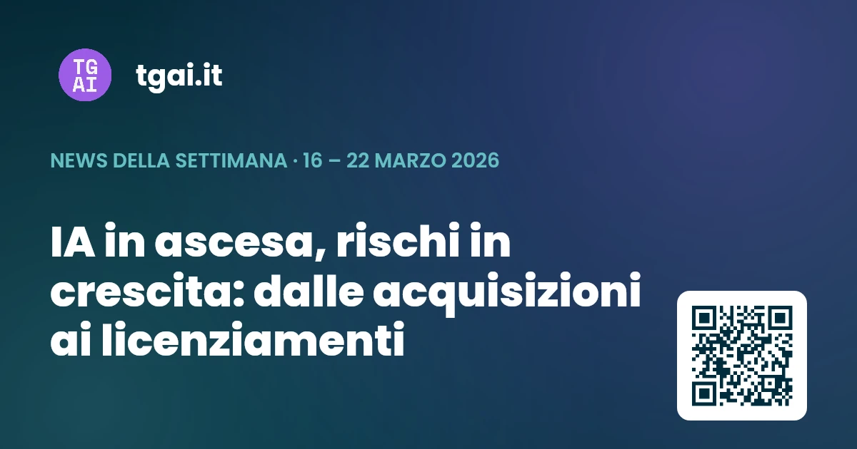 Settimana 16 – 22 marzo 2026