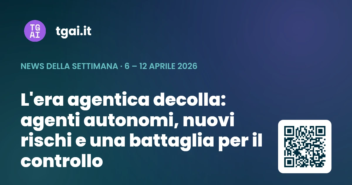 Settimana 6 – 12 aprile 2026