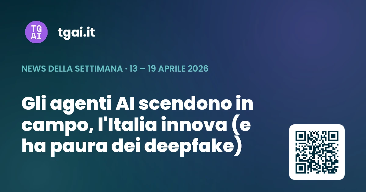Settimana 13 – 19 aprile 2026