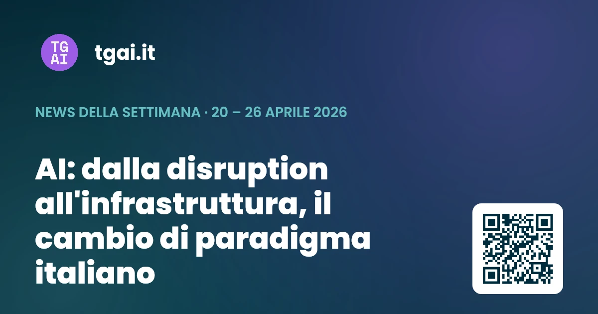 Settimana 20 – 26 aprile 2026