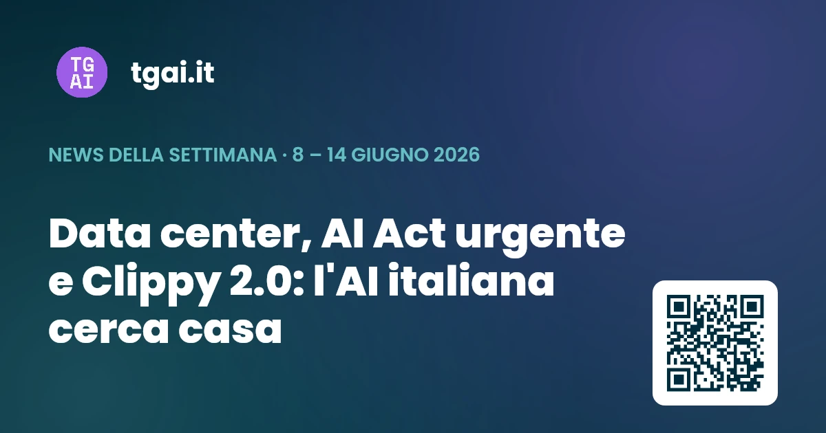 Settimana 8 – 14 giugno 2026