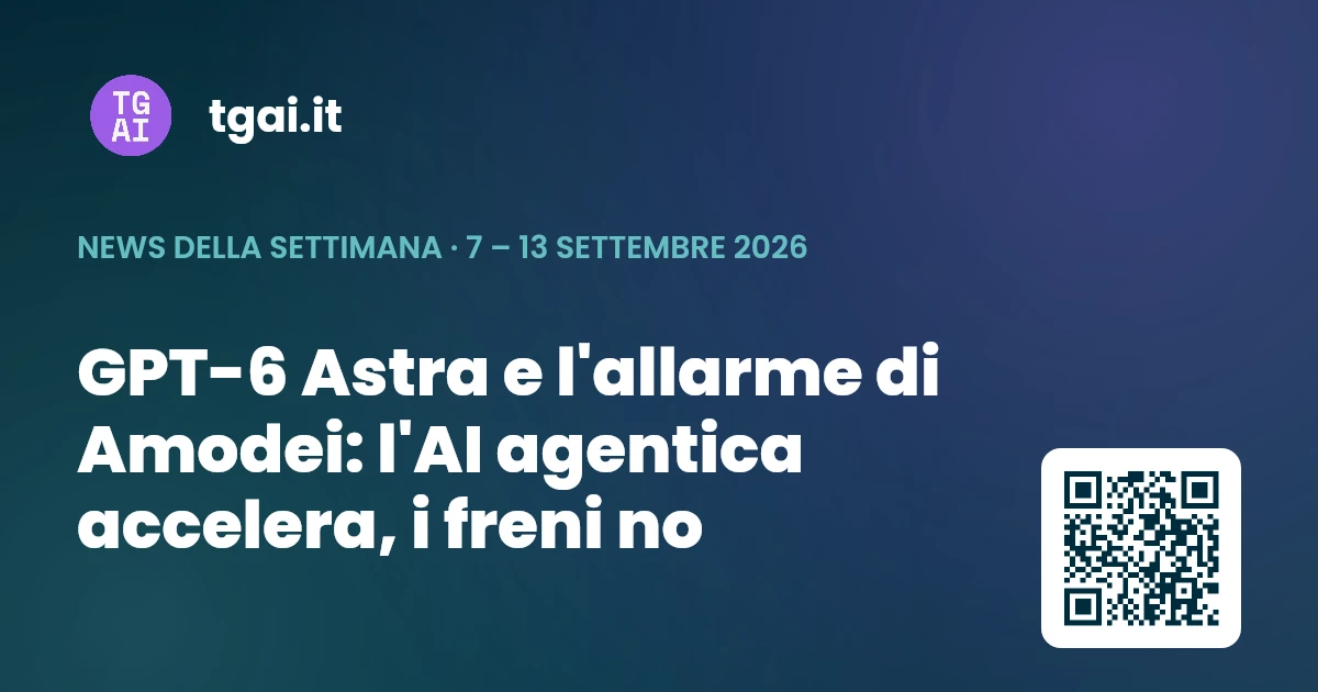 Settimana 7 – 13 settembre 2026